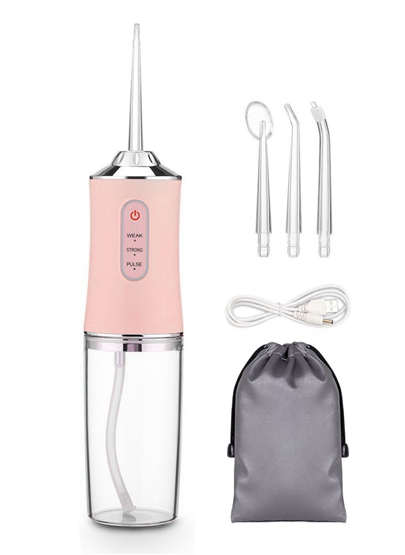 Syarme Water Flosser Teeth Picks, Portable Oral Irrigator for Teeth with 4 Nozzles, Powerful and Rechargeable Water Flosser for Teeth, IPX6 Waterproof Water Dental Picks for Cleaning for Travel Home  - Image 1