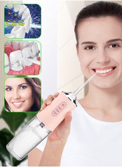 Syarme Water Flosser Teeth Picks, Portable Oral Irrigator for Teeth with 4 Nozzles, Powerful and Rechargeable Water Flosser for Teeth, IPX6 Waterproof Water Dental Picks for Cleaning for Travel Home  - Image 2