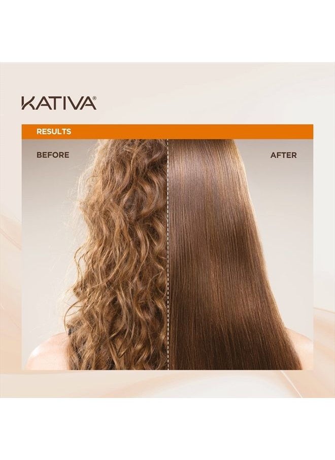 Kativa - Brazilian Straightening Kit, 12 Weeks of Home Use Professional Straightening, with Organic Argan Oil, Shea Butter, Keratin & Amino Acids, for Straighter, Softer and Shinier Hair, All Hair Types - Image 1