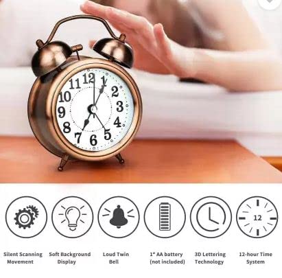 Kadio Analog Copper Clock - Image 3