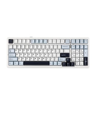 AULA F99 Wireless Mechanical Keyboard, Hot Swappable Gasket Custom Gaming Keyboard with Five-Layer Padding, Bluetooth/2.4GHz/USB-C, 8000mAh Battery (White Blue, Reaper Switch) - pzsku/Z019FCE53FB5BEE60D610Z/45/1750071215/d50ea40d-7eb0-4d6c-911b-63b599cb20d6