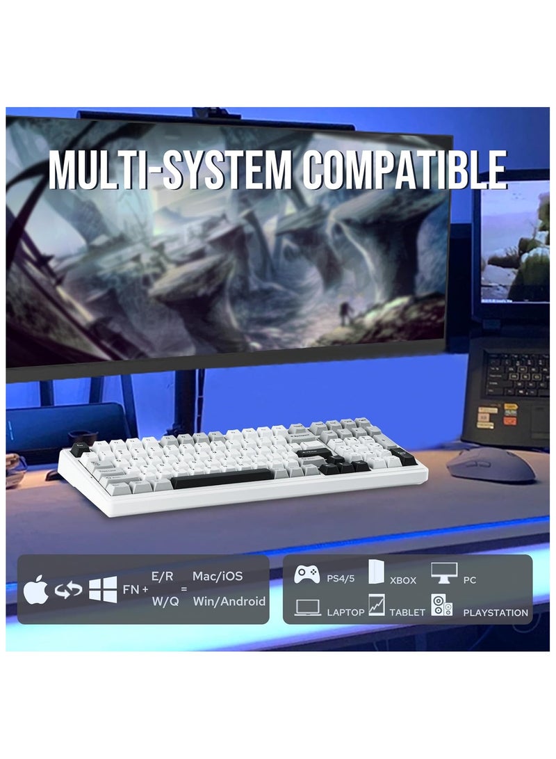 AULA F99 Wireless Mechanical Gaming Keyboard, Gasket Mount, Hot Swappable, Reaper Linear Switch, Bluetooth / 2.4G / USB-C, 8000mAh Battery - Image 3