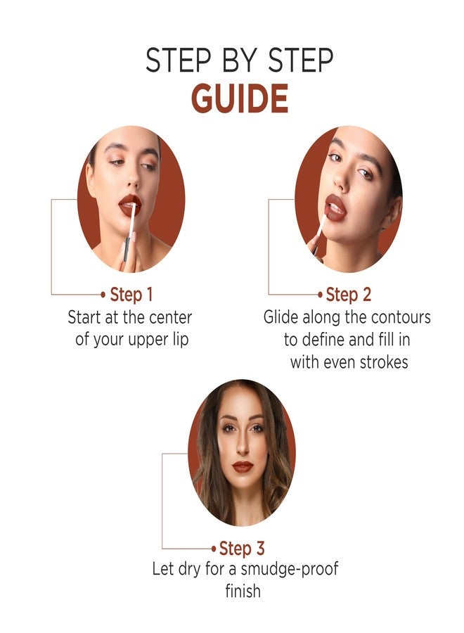 Oshea Colors Long Lasting High Definition Liquid Lipstick | Smudgeproof & Ultra Pigmented Lip Color | Enriched with Vitamin E - (Mocha Coffee 02) 2.6ml - Image 5