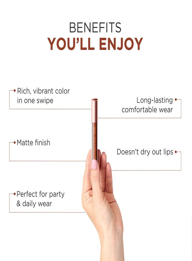 Oshea Colors Long Lasting High Definition Liquid Lipstick | Smudgeproof & Ultra Pigmented Lip Color | Enriched with Vitamin E - (Mocha Coffee 02) 2.6ml - Image 4