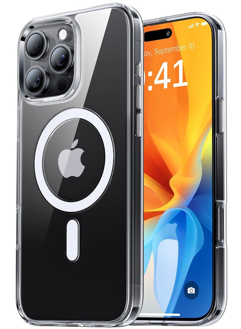 Eligo iPhone 14 Pro Magnetic Case Compatible with MagSafe, Ultra Slim Crystal Clear Shockproof Back Cover Anti-Yellowing Phone Shell for Apple 14 Pro 2022 Everyday Use Protective Case - Image 1