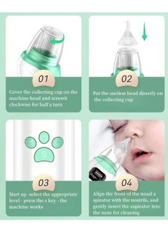 Cool Baby Nasal Aspirator for Baby - Congestion Eliminator Baby Nose Sucker, Silent ,Easy to Clean Baby Nose Sucker, USB Rechargeable,Adjustable Three-Level Suction, Suitable for Babies of Different Ages  - Image 2