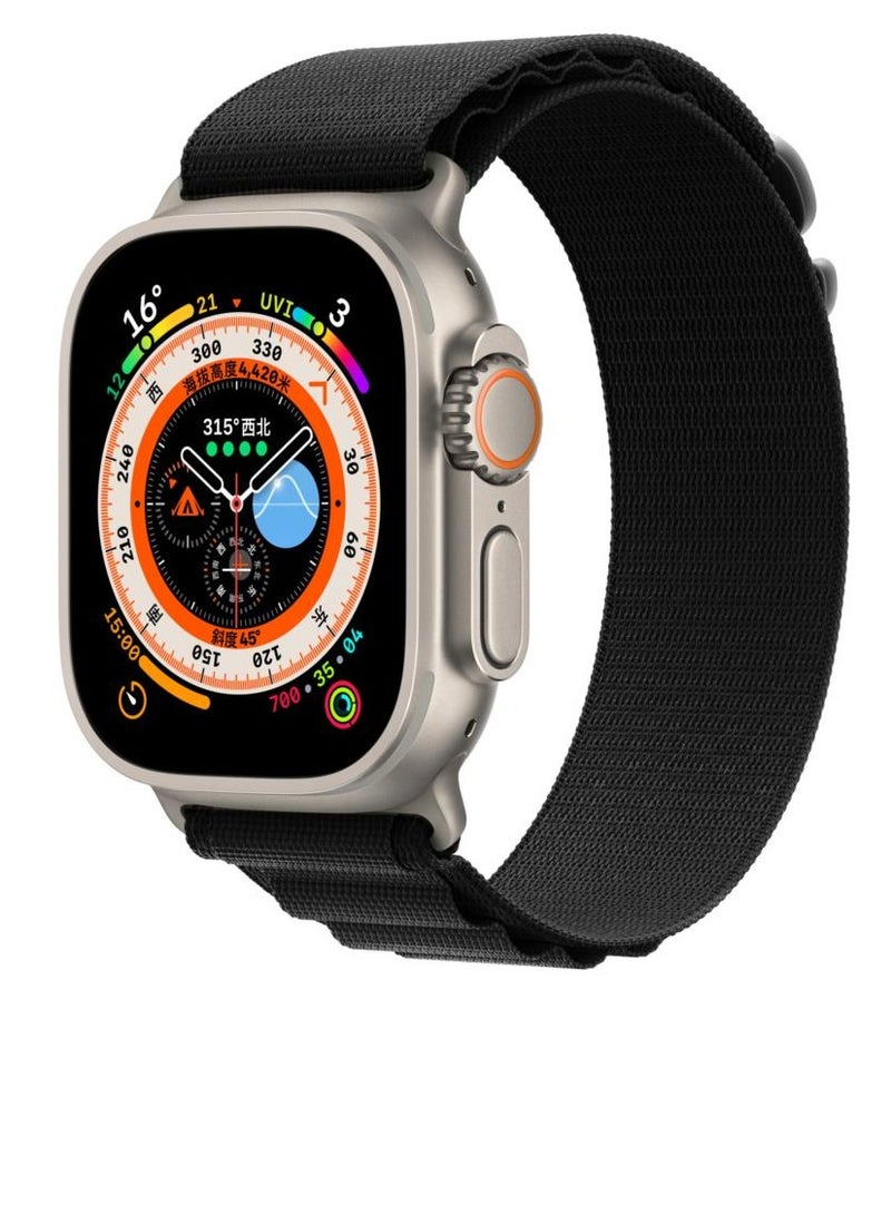 New strong nylon Apple Watch band supports size 42  black color - Image 1