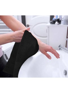 Utopia Towels 6 Pack Premium Hand Towels Set, 16 by 28 inches, 100% Ring Spun Cotton, Ultra Soft and Highly Absorbent 600GSM Towels for Bathroom, Gym, Shower, Hotel, and Spa, Black  - Image 3