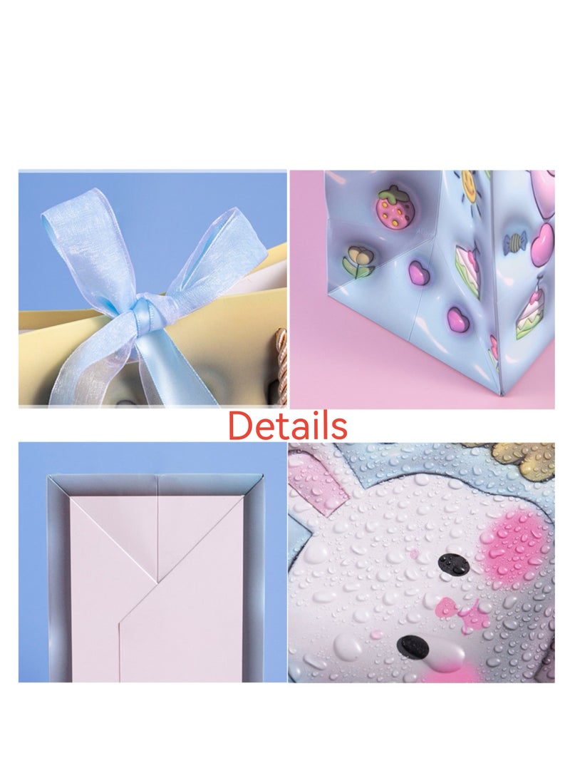 6 Pieces Children's Luxury Gift Bags 3D Animals For Birthday and Party Gifts - Image 5