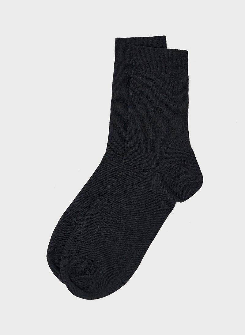Seventy Five Basics Pack Of 5 Crew Length Socks - Image 4