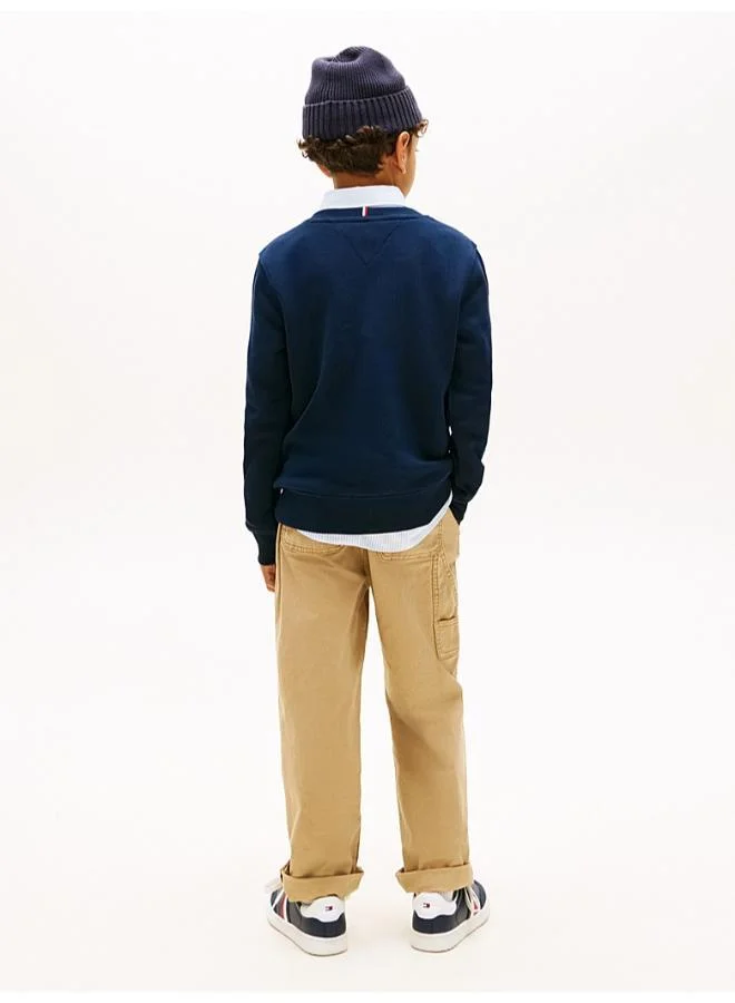 TOMMY HILFIGER Youth Heritage Flag Crew Neck Sweatshirt