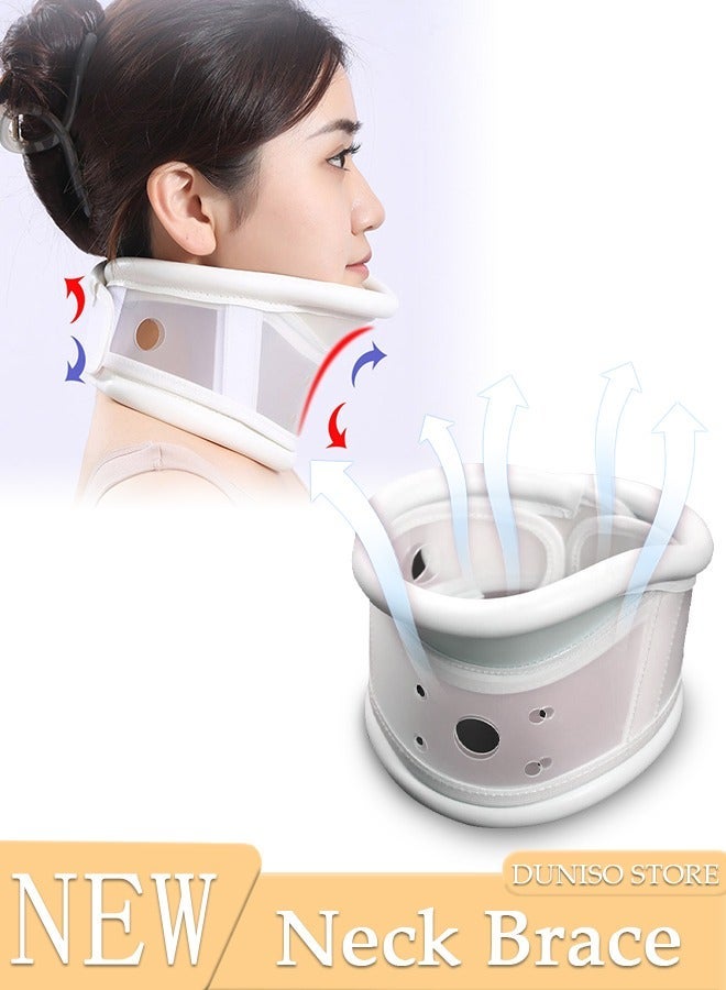 DUNISO Neck Brace for Neck Pain and Support, Neck Brace for Sleeping, Soft Neck Support Relieves Pain, Soft Neck Brace Cervical Collar, Neck Traction Device - Image 1