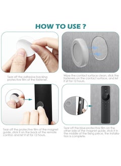 SYOSI Magnetic Remote Control Holder Wall Mount Holders Hole-Free Phone Charging Organizer Storage Containers For Home Office School Supply Storage - strong magnet securely hold (Grey)5 Pack  - Image 5