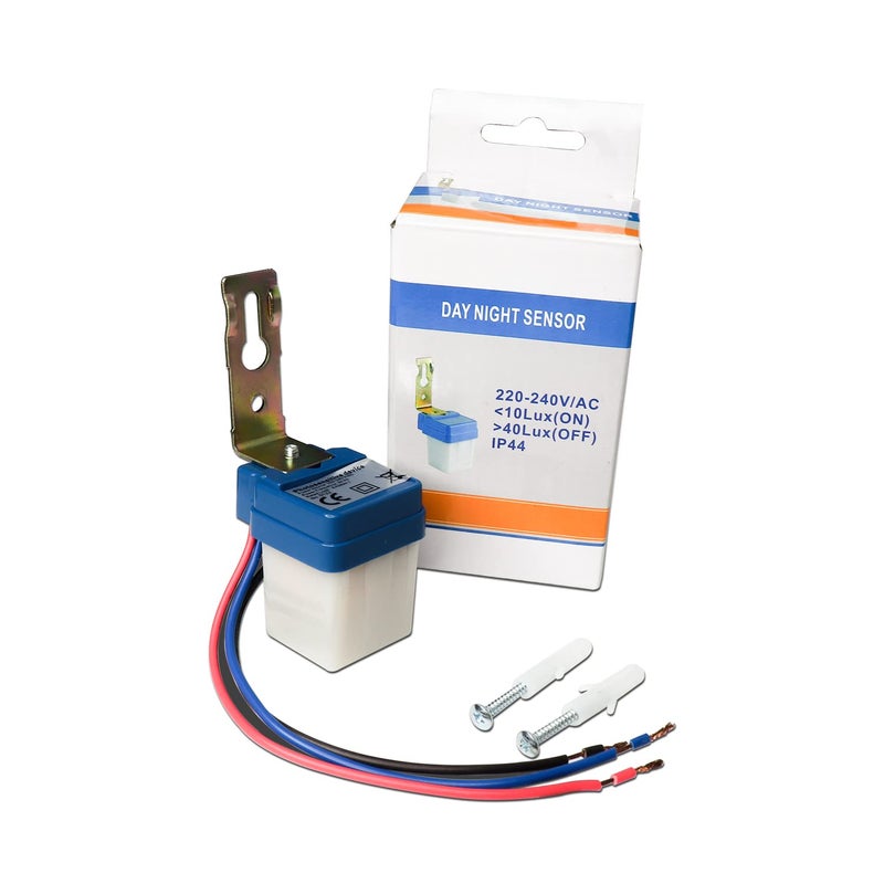 Electronicspices AC DC 220V 10A Auto On Off Day/Night Photocell SensorPhotocell Light Switch Photoswitch Light Sensor Switch (220V) - Image 1