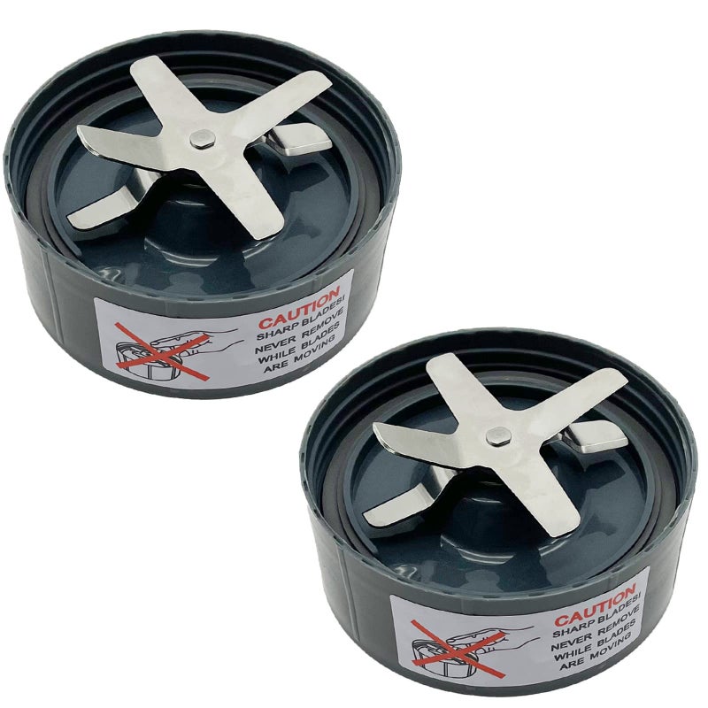 GENQORN قطع غيار شفرة الاستخراج المتقاطعة لاستبدال خلاط نوتري بوليت 600 واط برو 900 واط سلسلة خلاط NBR0601 NBR0601WM NBR0801 NBR1201 NB101 NB101B NB101S NB90901 NB91301 NB91301S NB201 عبوة 2