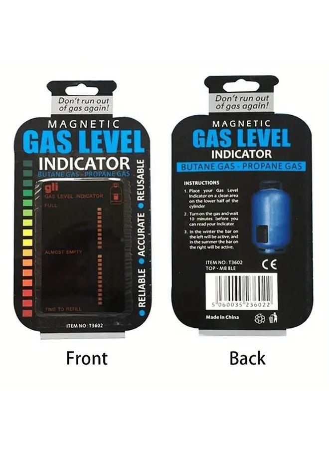 Black Magnetic Gas Level Indicator For Propane Butane Natural Gas Battery Free - Image 4