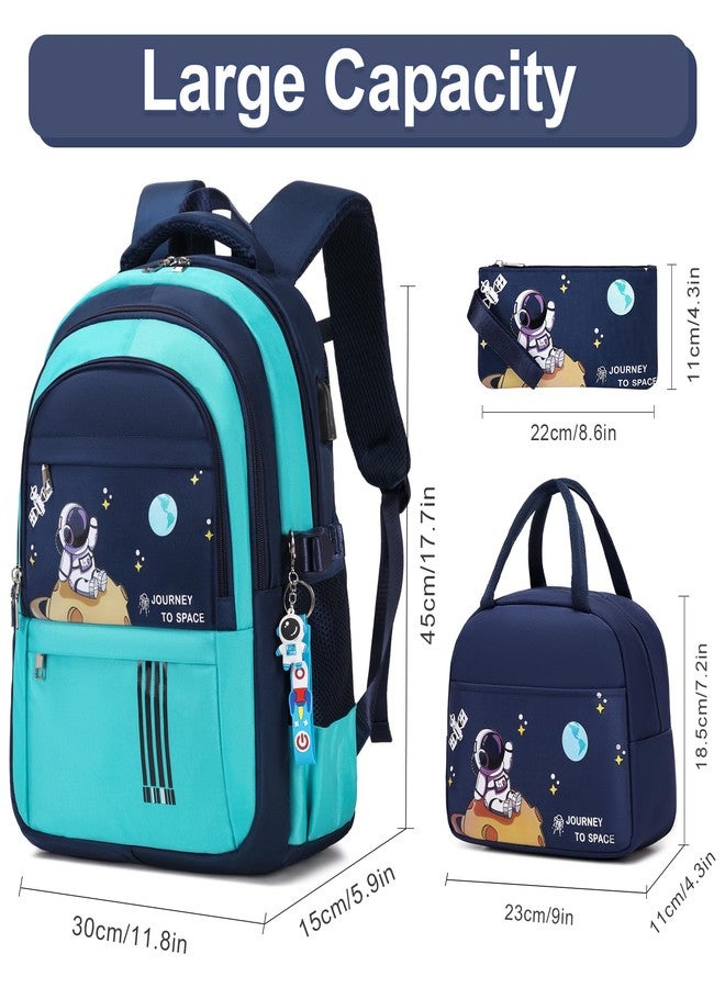 ACESAK Backpack for Boys - Boy Schoolbag Kids Children Teens Girls Elementary Middle School Bags, Waterproof Lightweight Bookbag Backpacks Casual Daypack with Lunch Bag Set - Image 2