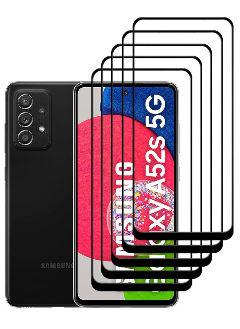 ACLIX 5 Pieces Antistatic ESD Dustproof Premium Quality High Definition Tempered Glass Screen Protector Designed For Samsung Galaxy A52s 5G - Image 1