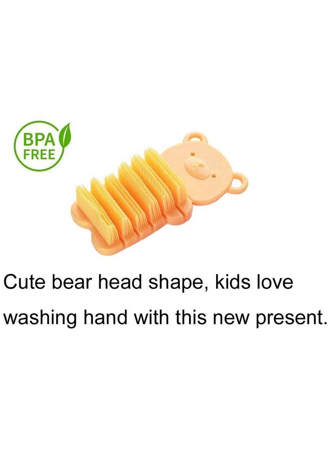 JINCH Nail Scrubber Brush Kids Finger Nails Scrub Scrubbing Cleaning Washing Brushes With Soft Bristle For Baby And Children Animal Style And 2 Colors Choice (Yellow) - Image 4