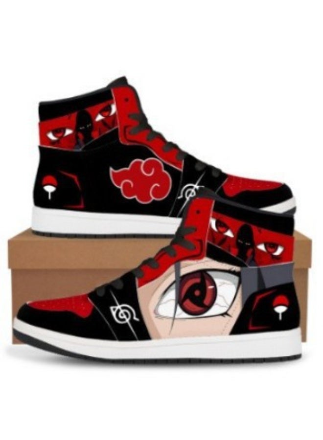 general Naruto sports shoes anime shoes men and women cute printed high-top shoes - Image 1