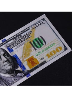 MissTiara 20 Pcs Silver 100 Dollar Bills 100 Gold Foil Banknotes for Party Money Albums Home Decoration  - Image 5