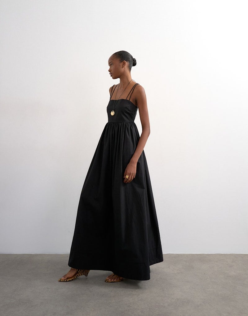 TOPSHOP Strappy Back  Woven Dress - Image 3