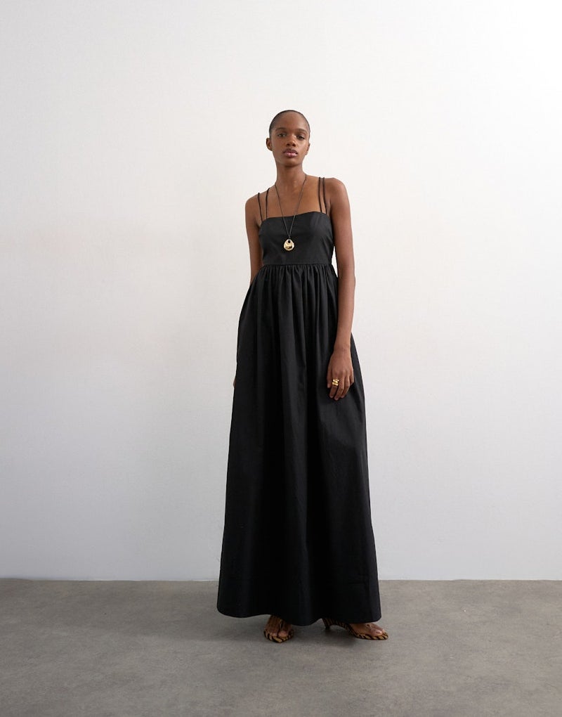 TOPSHOP Strappy Back  Woven Dress - Image 1
