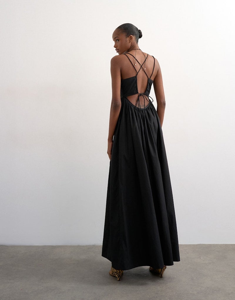 TOPSHOP Strappy Back  Woven Dress - Image 2
