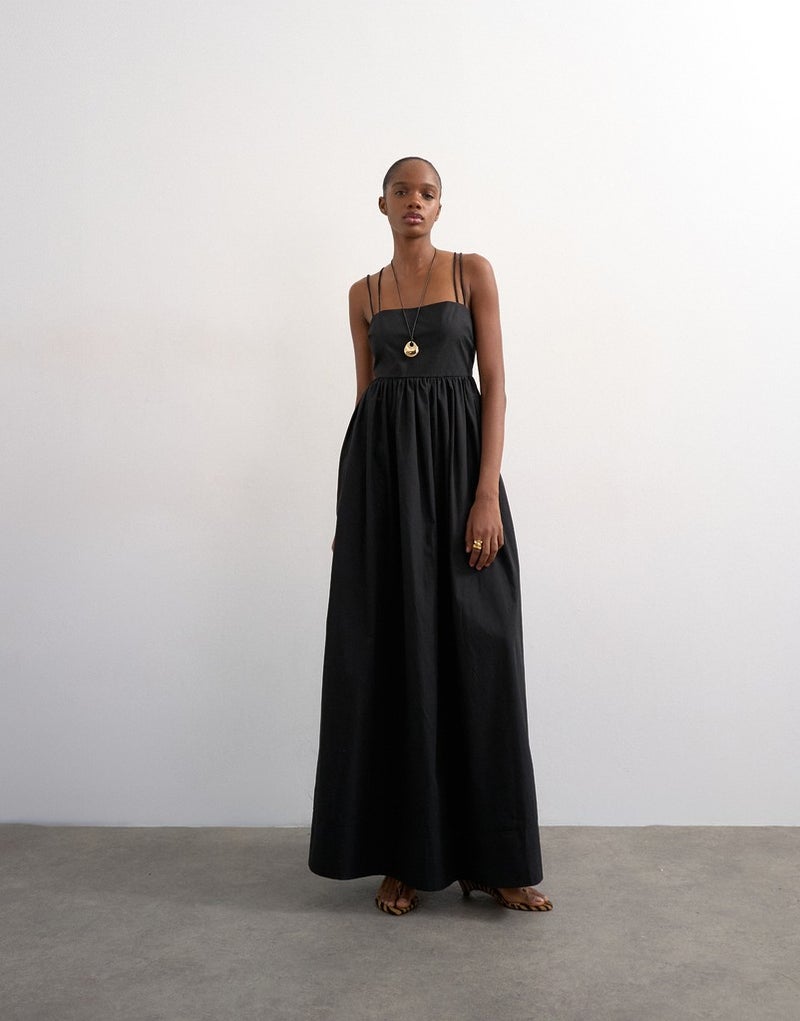 TOPSHOP Strappy Back  Woven Dress - Image 1