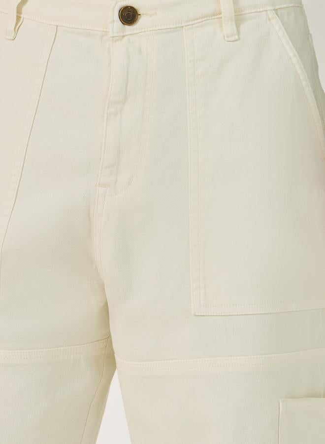 Styli Mid Rise Wide Leg Panelled Jeans  - Image 3