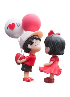 Generic Car Couple Ornament, Couple Dashboard Decoration Car Interior Ornament Romantic Figurines Balloon Lovers Car Accessories Ornament Birthday  - Image 2