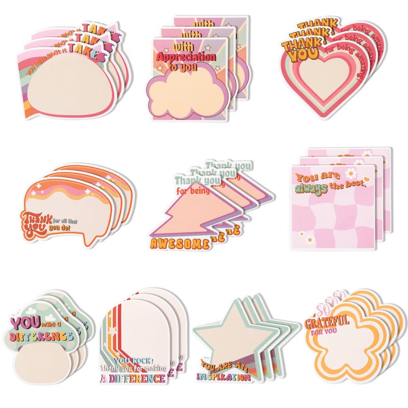 Xqumoi 30 Pack Empowering Sticky Notes - Motivational Educator Self Sticky Notepads Inspirational Memo Pads for Appreciation Gifts Office School Supplies Birthday Party Favors, Total 600 Sheets - Image 1