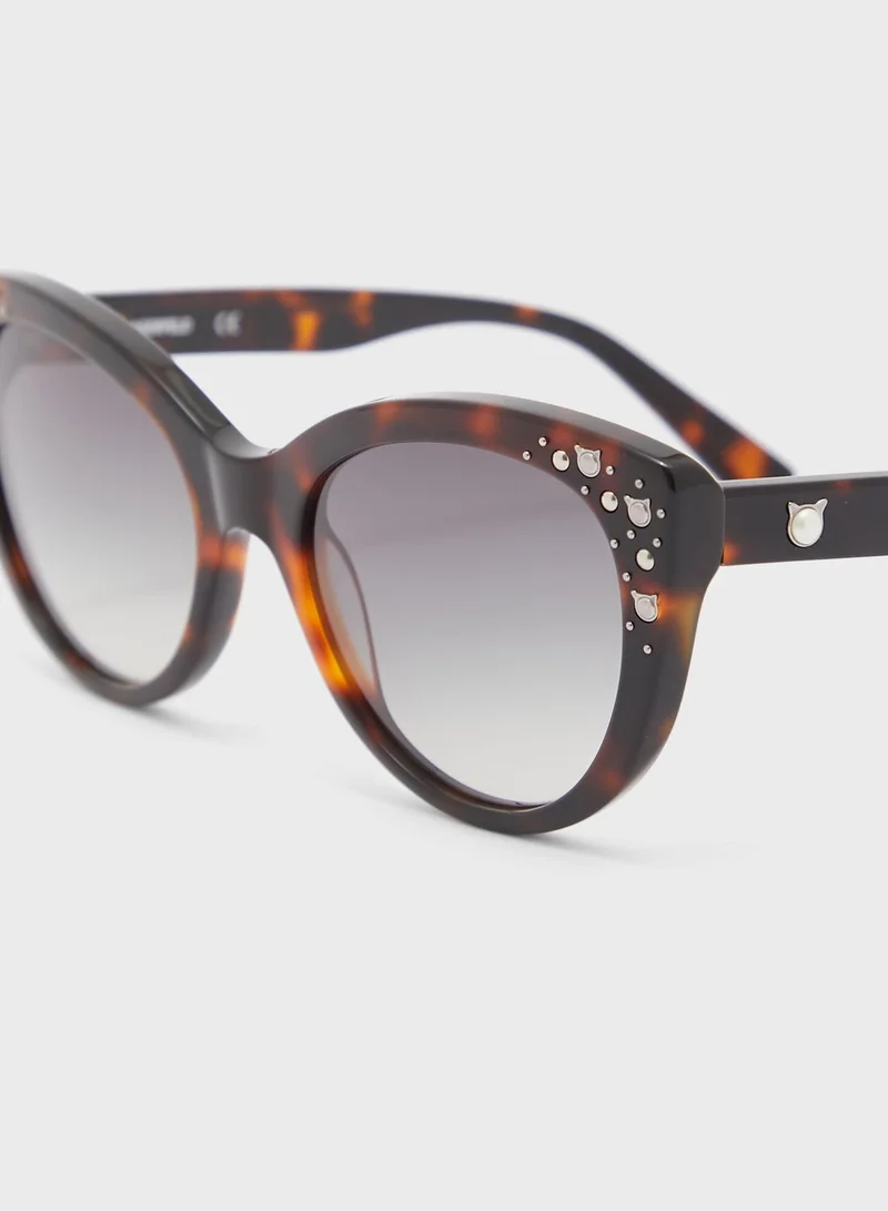 Karl Lagerfeld Cat Eye Frame Sunglasses