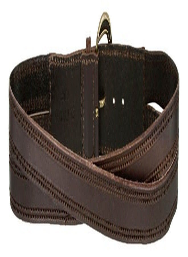 Belts.com Vintage Fashion Solid leather Crossing X Jean Belt (Brown, Small(30"-32")) - Image 3