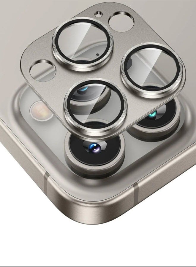 High-Quality IPhone 15 Pro Max /15 Pro Camera Protector - Natural Titanium - Image 2