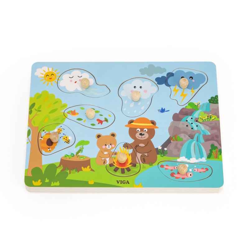 Viga 44762 Discovering Nature Sound Puzzle