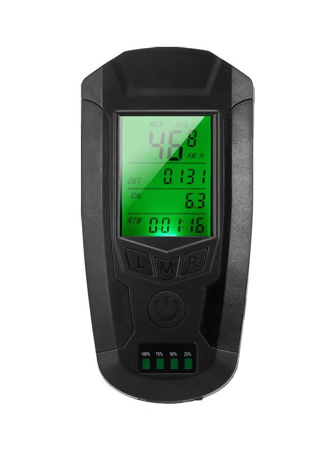 NIBEMINENT - USB Bicycle Lamp Speedometer 10.2x5x2.5cm - Image 1