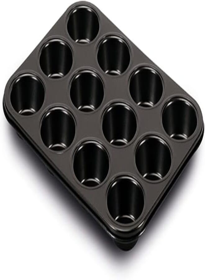 Guardini Muffin Pan 12 Gardenia, Solid Alloy