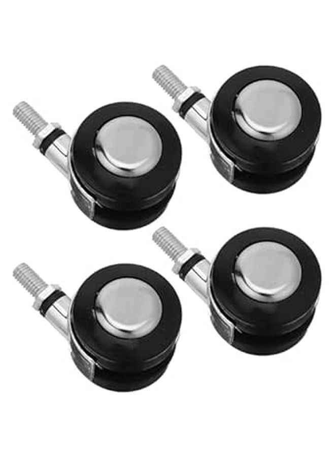 1 5 Inch Threaded Castor Wheels Set Of 4 Universal Swivel Quiet Office Chair Replacement Casters - Image 1