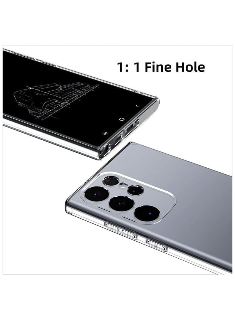 Samsung Galaxy S25 Ultra Clear Case Soft Flexible TPU Shockproof Transparent Back Cover Compatible for Samsung Galaxy S25 Ultra