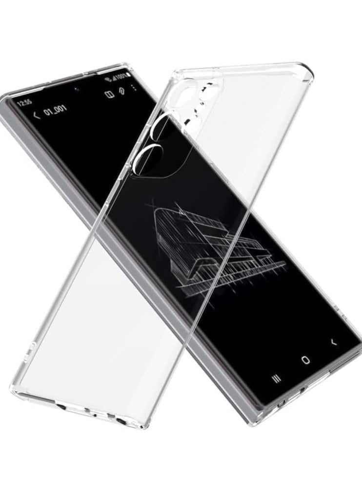 Samsung Galaxy S25 Ultra Clear Case Soft Flexible TPU Shockproof Transparent Back Cover Compatible for Samsung Galaxy S25 Ultra