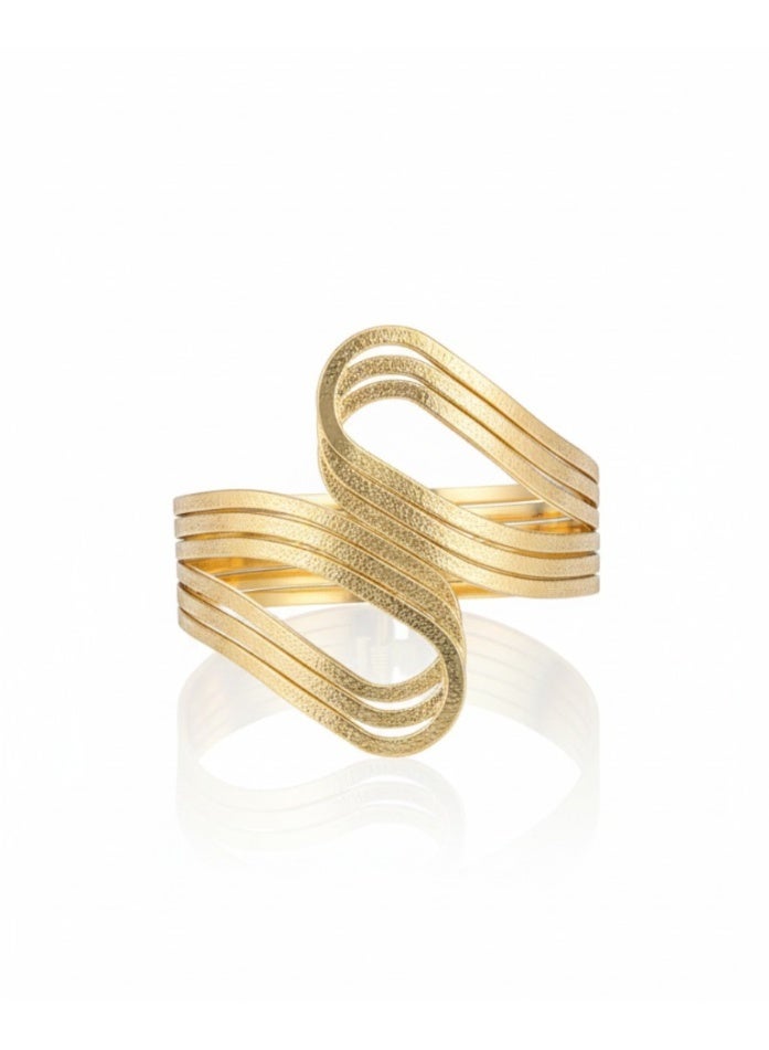 Vbranda Stainless Steel Pure Curved Design Bangle - BR-110 - Image 2