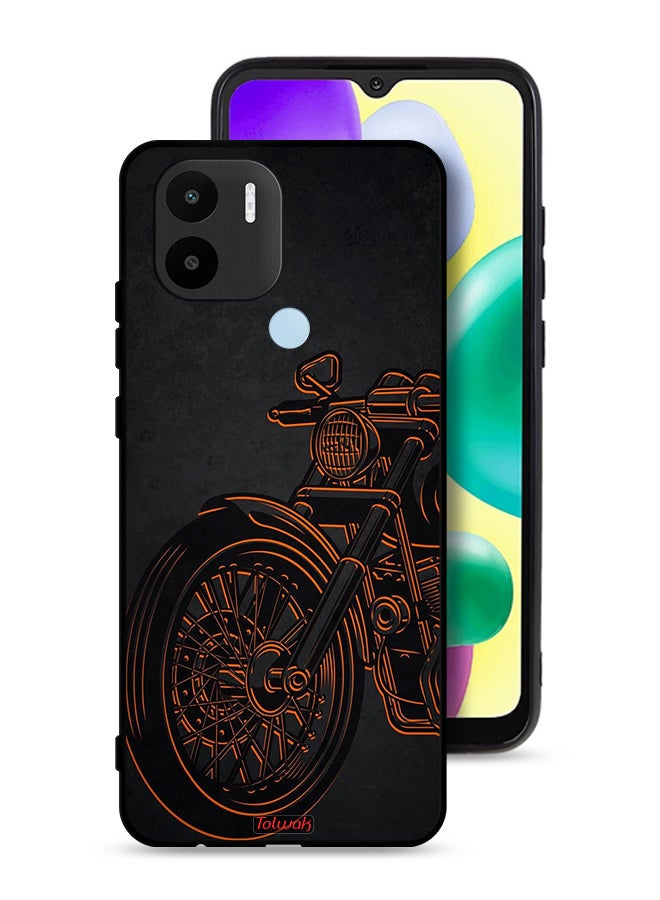 Tolwak Xiaomi Redmi A1 Plus Protective Case Cover Vintage Bike - Image 1