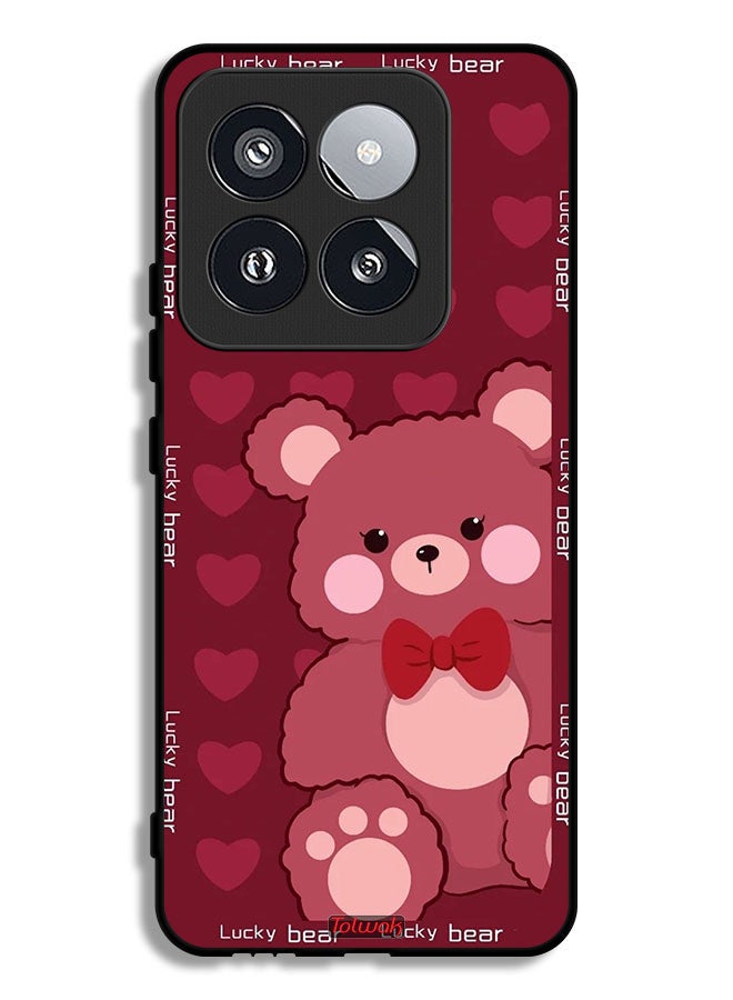 Tolwak Xiaomi 14 Pro Protective Case Cover Lucky Bear - Image 1