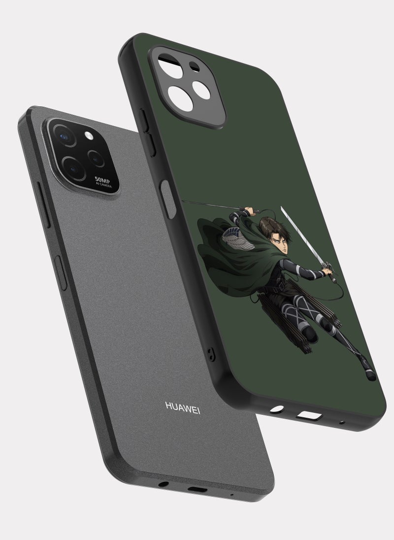 بكسلات كفر هواوي واي 61 ليفاي اكرمان هجوم العمالقة اخضر اسود - Image 2