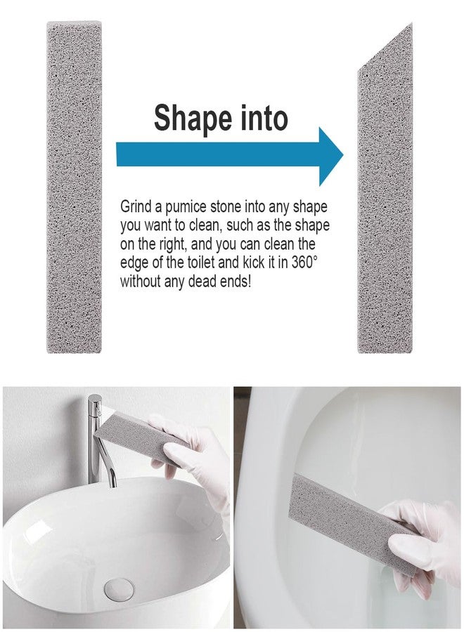 Herda 10 Pack Pumice Stone for Toilet Bowl Cleaning, Powerfully Scouring Stick for Cleaning Hard Water Rings, Calcium Buildup, Rust, Pumice Bar for Toilets, Bathtubs, Grills, Swimming Pools, Sinks - Image 4