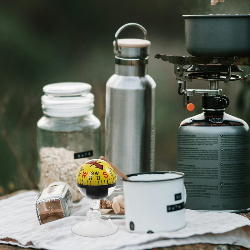 Yellow Car Dashboard Compass 38mm Suction Cup for Truck SUV Marine and Outdoor Navigation - Image 5