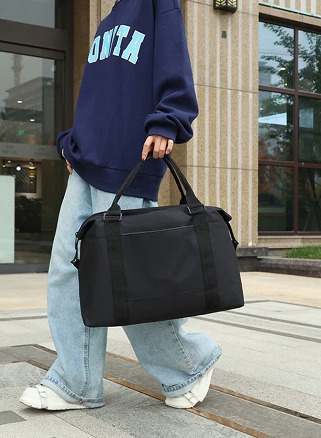 بليه روان شنطة سفر نسائية كبيرة خفيفة مقاومة للماء شنطة كتف مع حزام خلفي للتثبيت على حقيبة السفر - Image 5