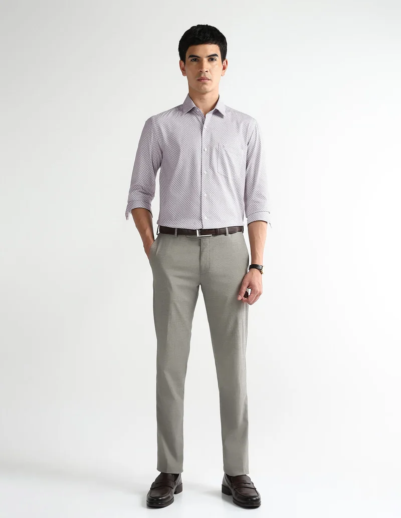 Arrow Wine Manhattan Slim Fit Shirt for Men | Best Price UAE