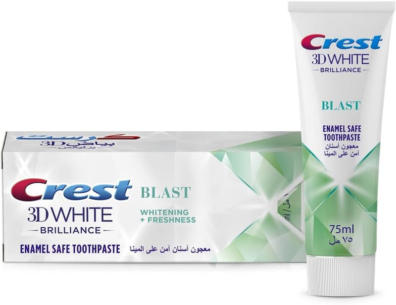 Crest 3D White Brilliance Blast Toothpaste, 75 ml - Image 1